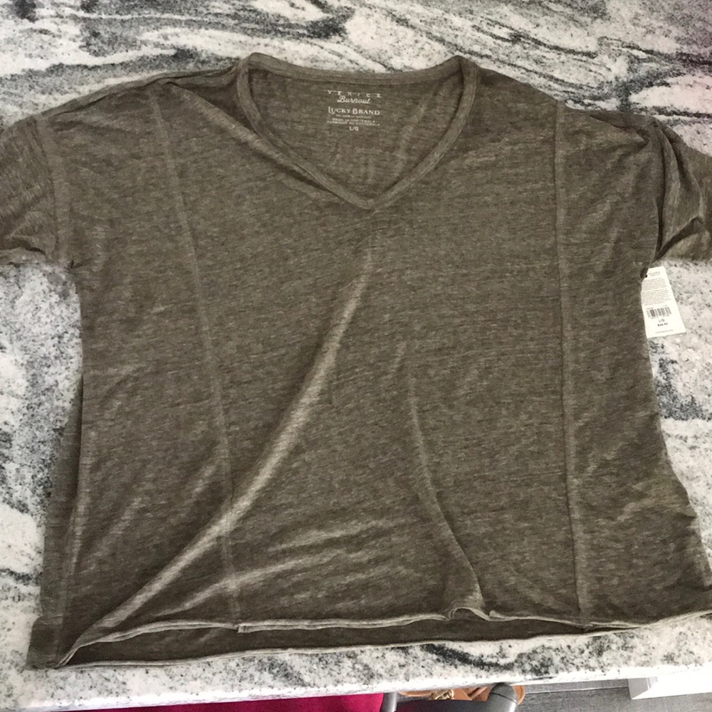 NWT Lucky Brand Burnout T-Shirt